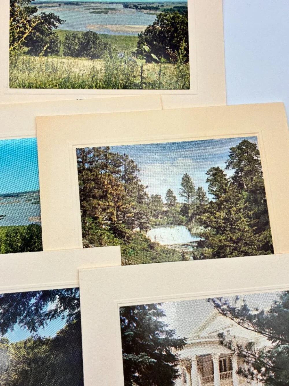 Vtg Nebraska Photo Note Cards Lot of 18 Landmarks Scenes Bright of America Blank